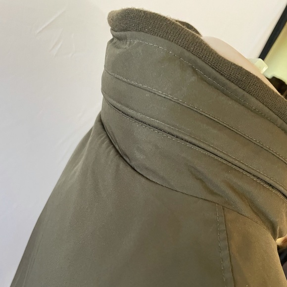 Men’s Polo Jacket in Khaki with pull out hood - Picture 5 of 6